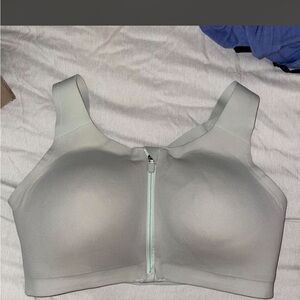 Lululemon Women's Zip-Front Sports Bra - Grayish green